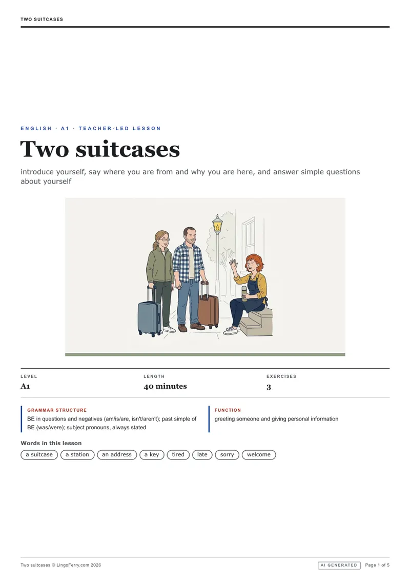 Student sheet cover