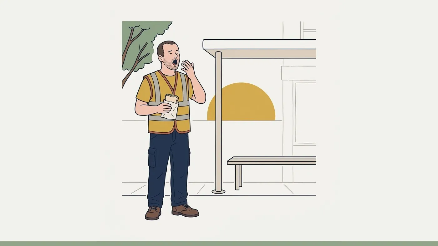Illustration for lesson A1.4 Every day at eight