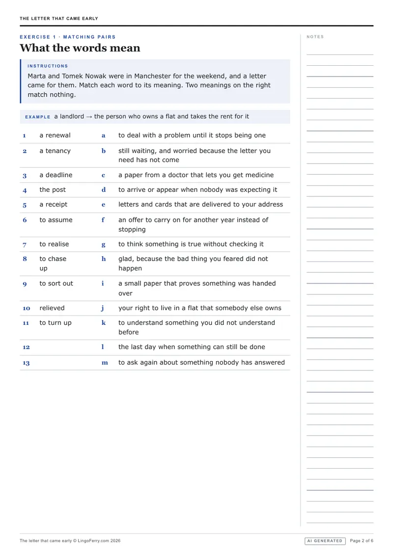 Student sheet · exercise 1