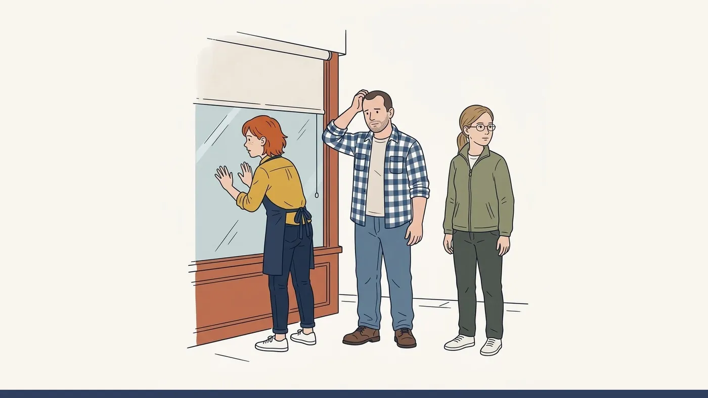 Illustration for lesson B2.4 He can't have gone far