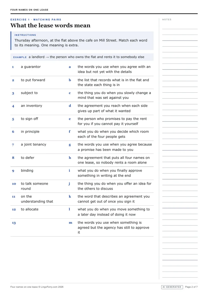 Student sheet · exercise 1